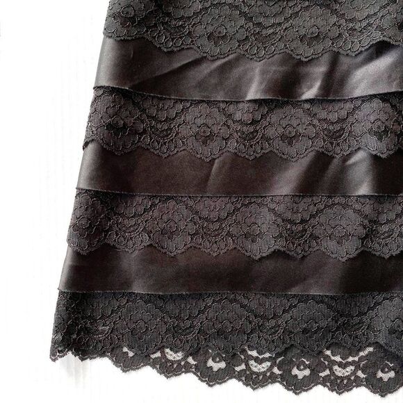 Tadashi Shoji Satin & Lace Cocktail Dress - Picture 4 of 10